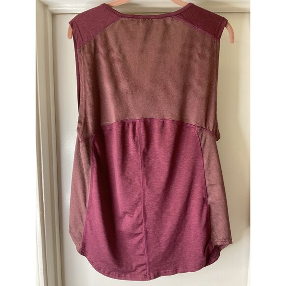 Flylow Men's Sleeveless Burgundy Mesh-Back Tank Top Size M - Picture 2 of 6